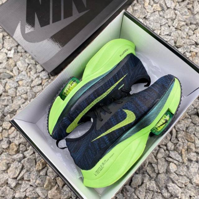Sepatu Nike Zoom Alphafly Next % Black Volt - Premium High Quality