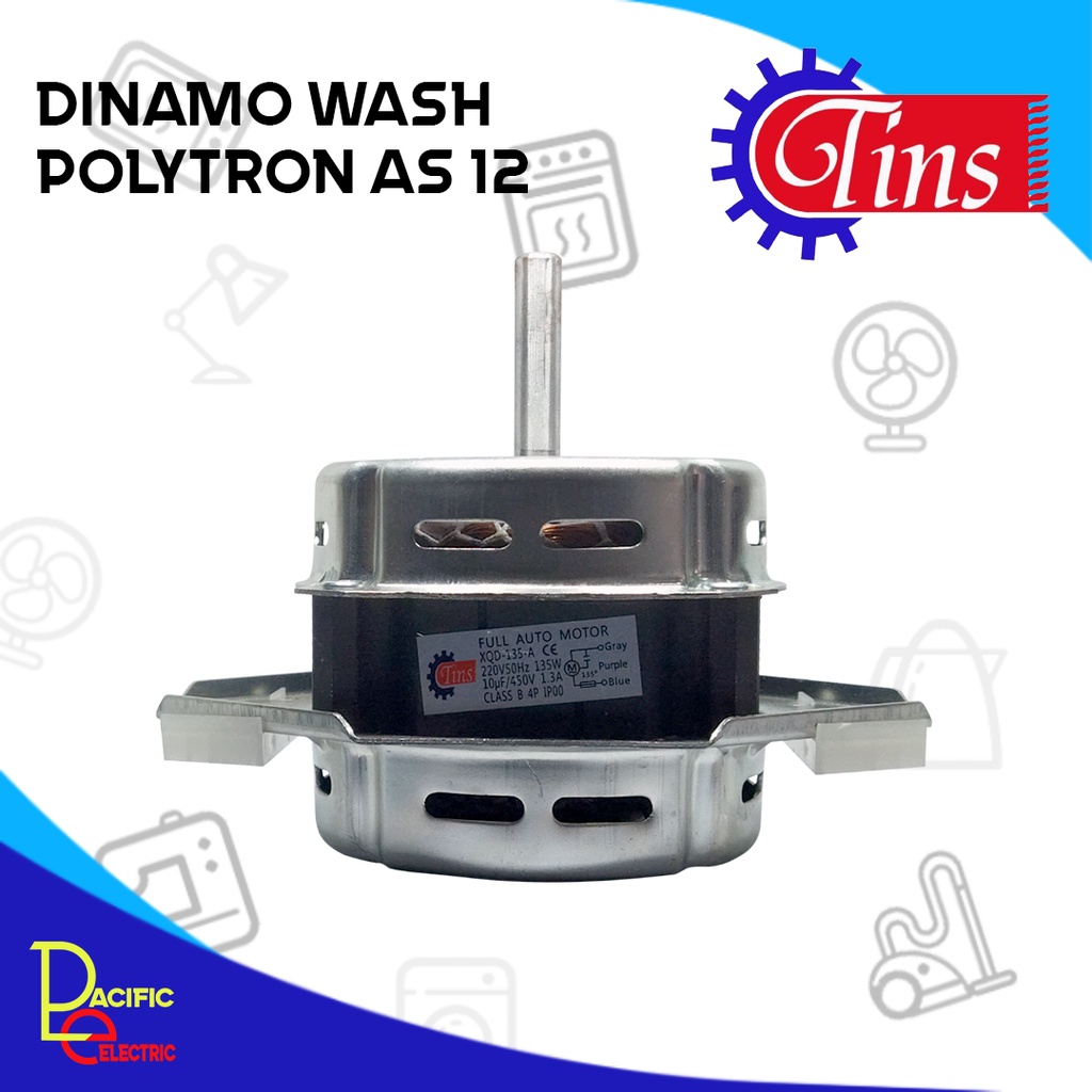 Dinamo mesin cuci LG 1 tabung Dinamo mesin cuci Polytron 1 tabung XQD 135 WATT NO.21