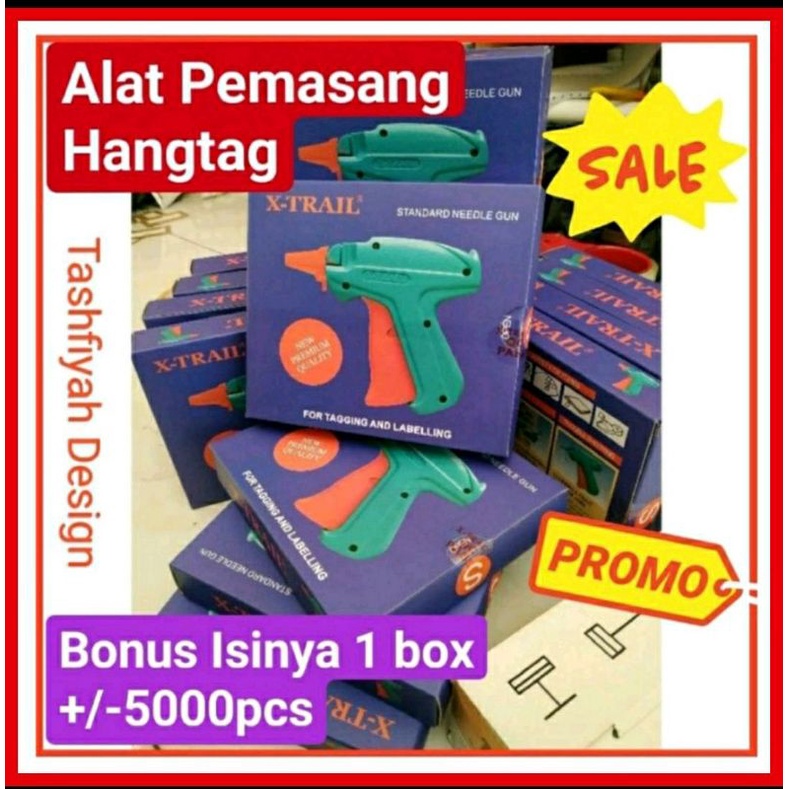 

Paket Alat Tembak Tag Gun Hangtag Label Baju