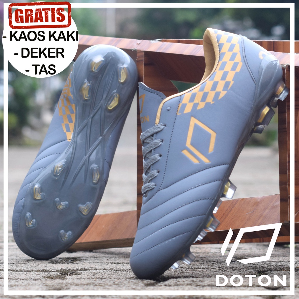 Sepatu Bola Specs Estadio Raider Made In Indo Grade Ori In Grey-White-3