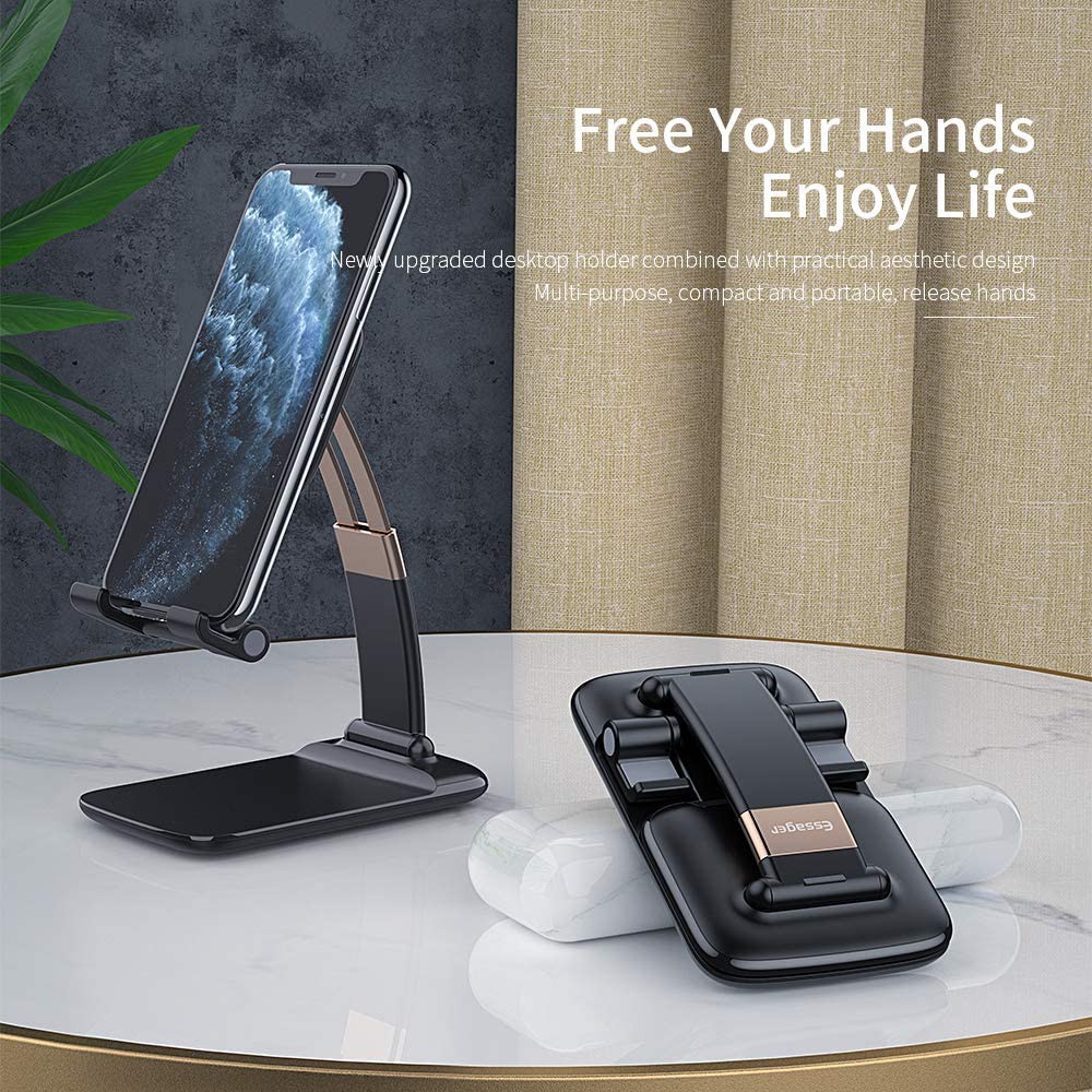 Holder Hp Lipat Lengkung - Desktop Phone Holder Foldable - Stand Holder Phone - Aksessoris HP