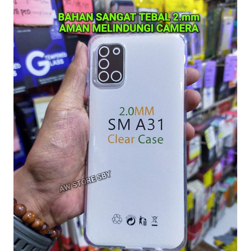 Clear case samsung a11 m11 a31 a20s m31 super tebal transparant