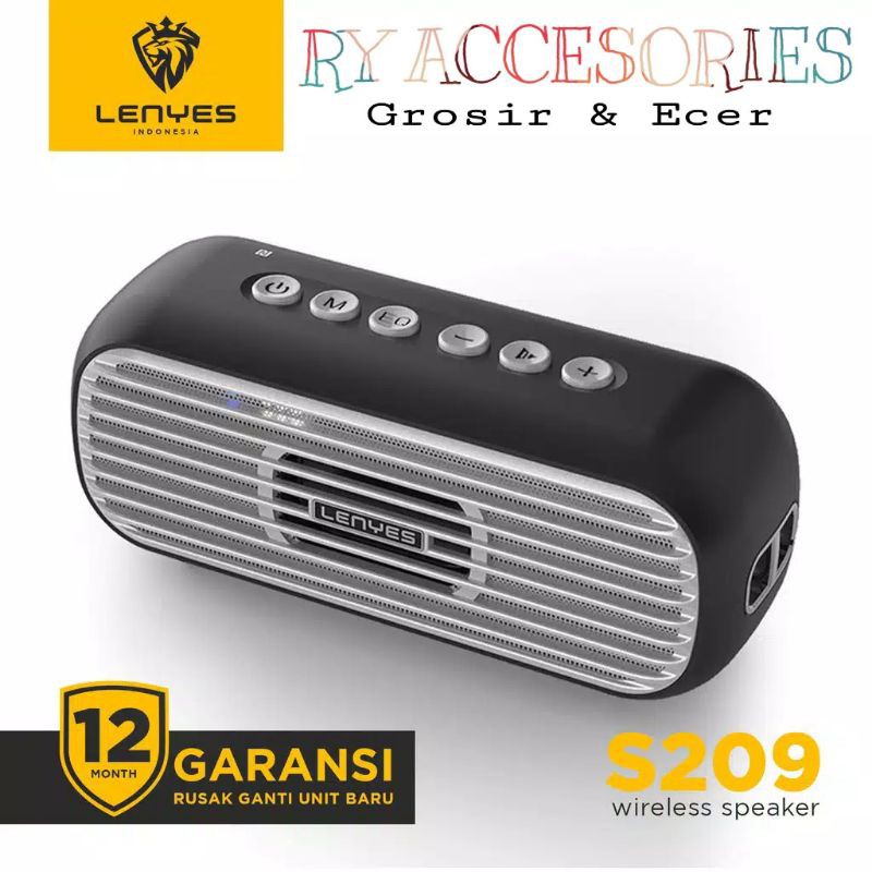 Speaker Wireless Bluetooth LENYES S209 20W Waterproof