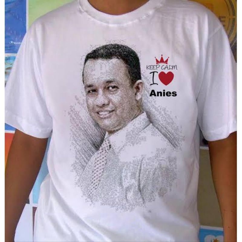 KAOS FOTO ANIES BASWEDAN-KAOS FOTO GUBERNUR
