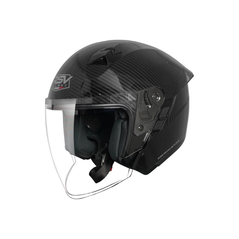 Helm Half Face RSV SV300 Carbon Glossy Original
