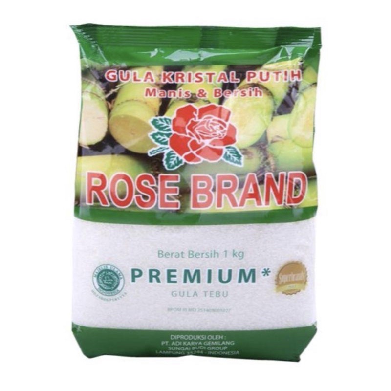 

ROSE BRAND GULA PASIR HIJAU 1 kg