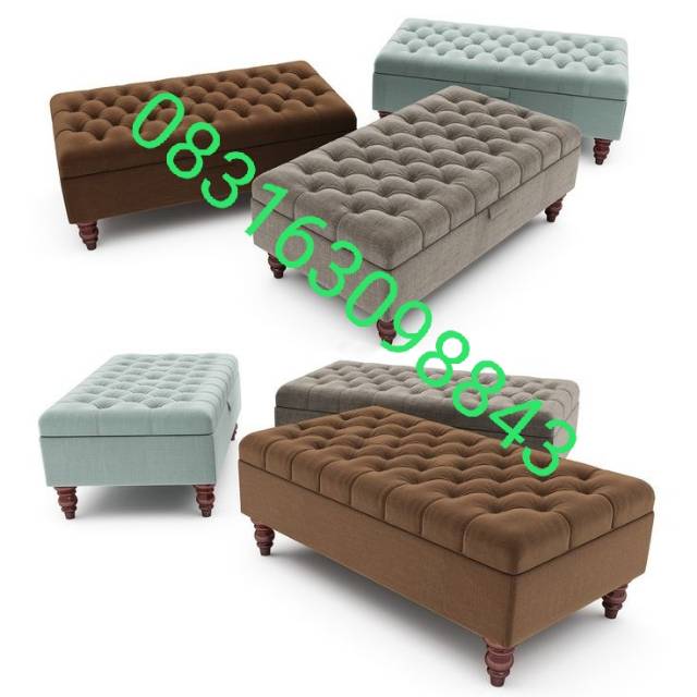 Flash sale sofa stool long bench puff  panjang  murah stool 