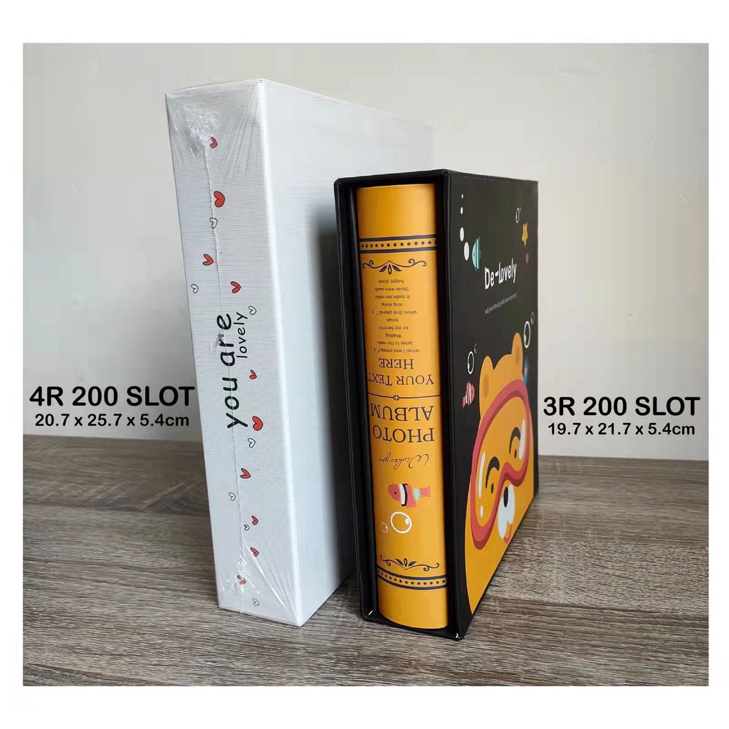 BUKU ALBUM FREE HARDBOX 4R &amp; 3R 200 Slot Foto / ALBUM HARDBOX / BUKU ALBUM FAMILY / ALBUM BERMOTIF / ALBUM