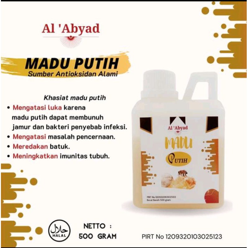 

DSM healthy madu putih al_abyad 500gram