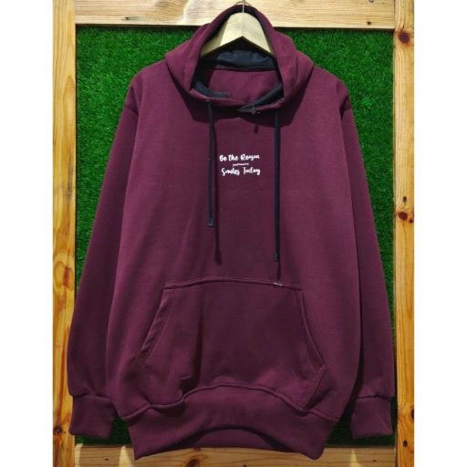 Suiter Hoodie flecce Premium Kachios - Sweater Hoodie Kachios - Hoodie Pria / Wanita - Hoodie Marun Burgundy Jumbo Original Kachios Project terlaris dan termurah