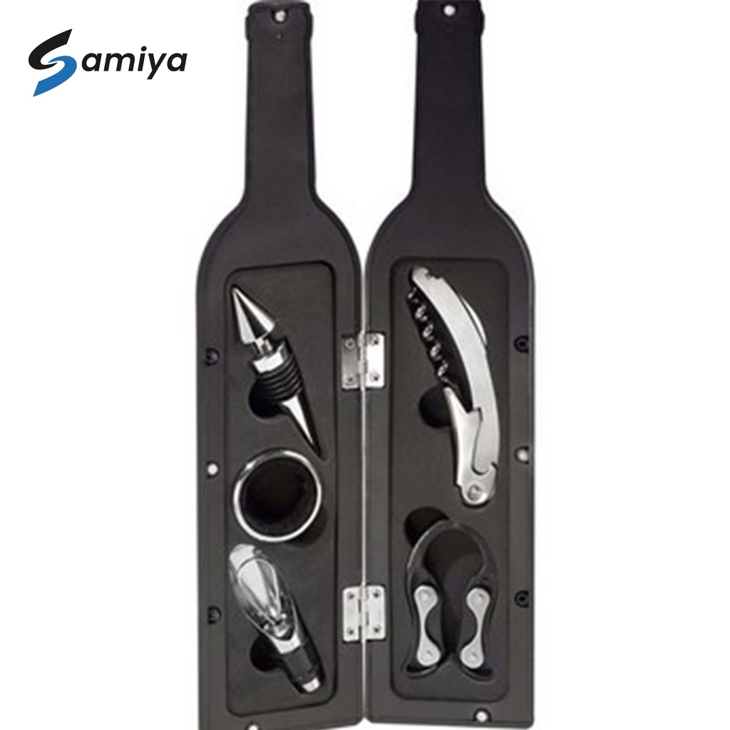 Wine opener set / wine stopper / corkscrew / alat pembuka botol