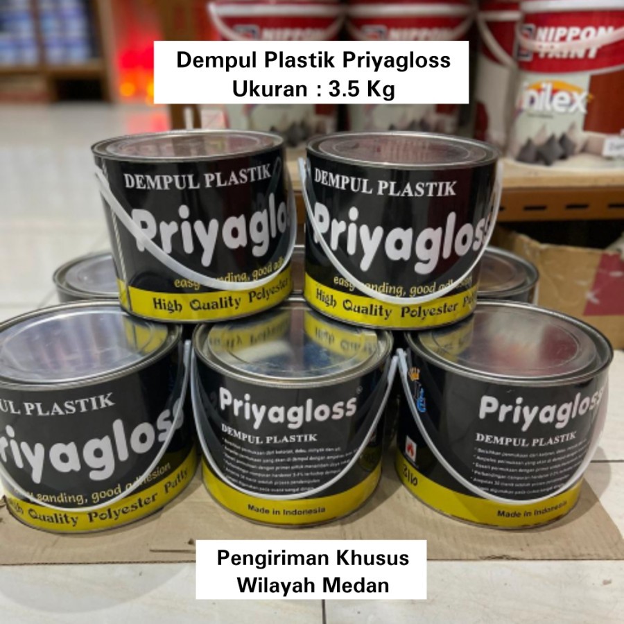 DEMPUL PLASTIK PRIYAGLOSS / DEMPUL MOBIL / DEMPUL PLASTIK 3.5 KG