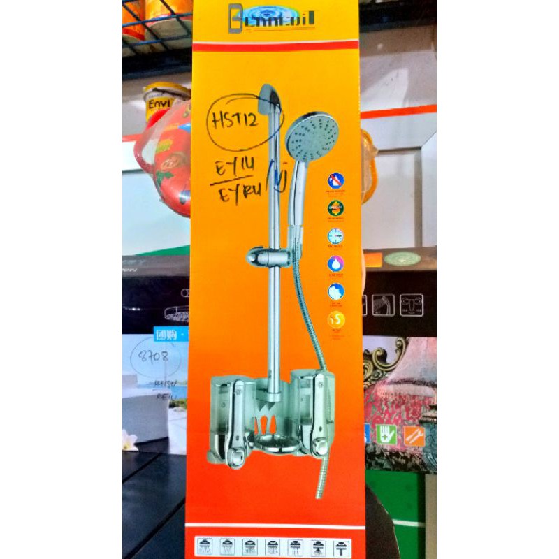 Shower Mandi Tiang/Shower+Tempat Sabun Cair