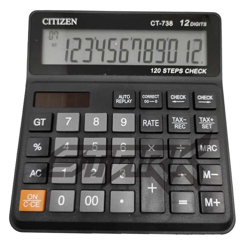 

CT 738 - Kalkulator 12 Digit - Check and Correct - Tax Function - Kalkulator Bisnis Dagang Pasar