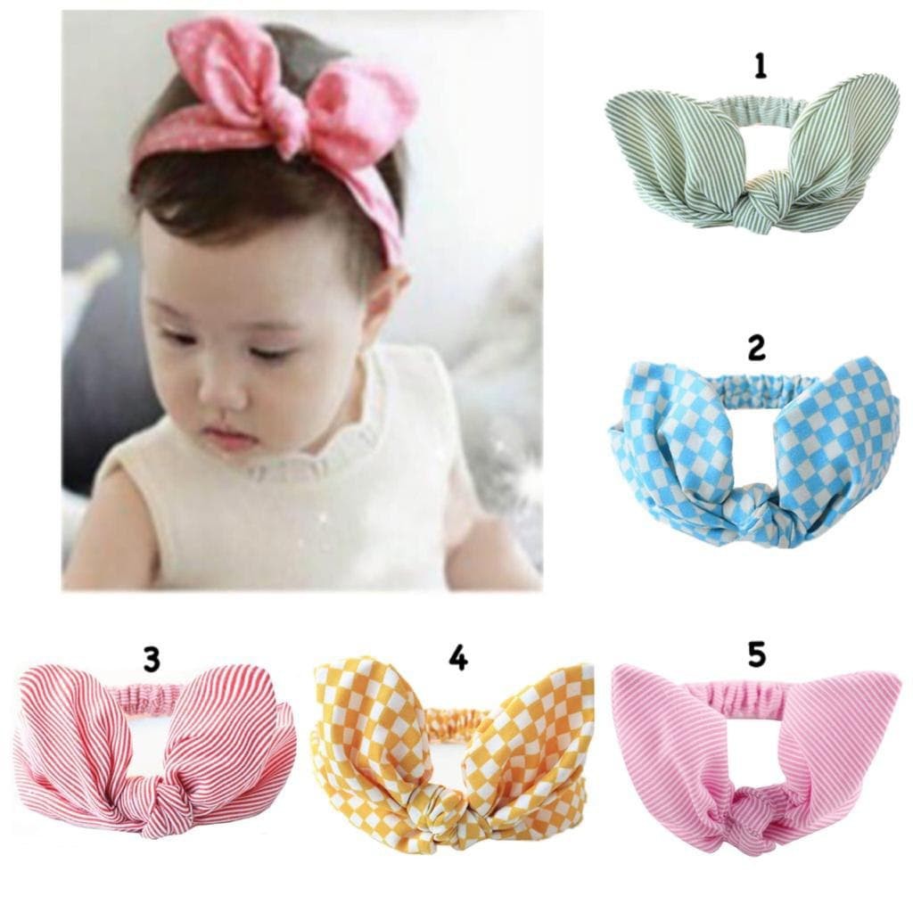 LID8041 - Bandana Bayi / Headband / Aksesoris rambut / Pita bayi cewek lucu soft