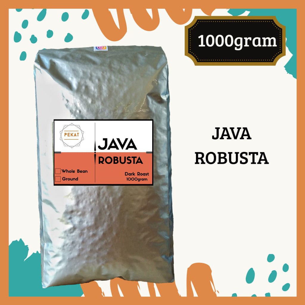 

Kopi Robusta 1 kg Biji atau Bubuk - Premium Java Coffee 1kg