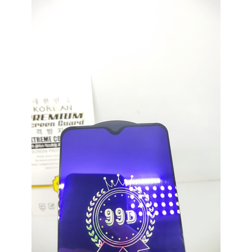 KOREAN Blue Ray 10D Infinix Hot 9 10 Play Tempered Glass FULL GLUE ANTI RADIASI