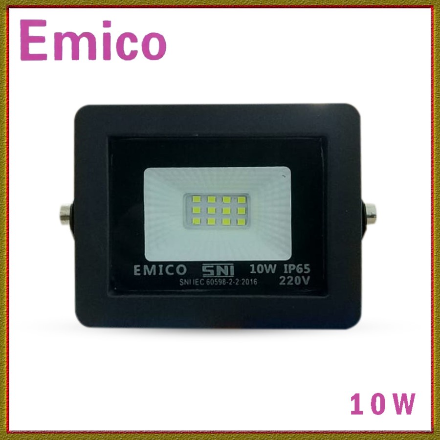 Lampu Sorot 10W EMICO PUTIH[WHITE] / Lampu Tembak LED 10 Watt IP65 EMICO BEST SELLER