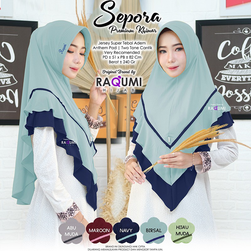 Hijab Instan Sepora Premium Jersey Super Original Raqumi-8