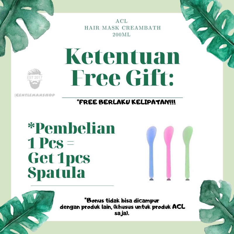 [PROMO - FREE GIFT] Hair Mask Creambath Masker Rambut ACL Murah ala Salon 200ml / Hair Mask BPOM