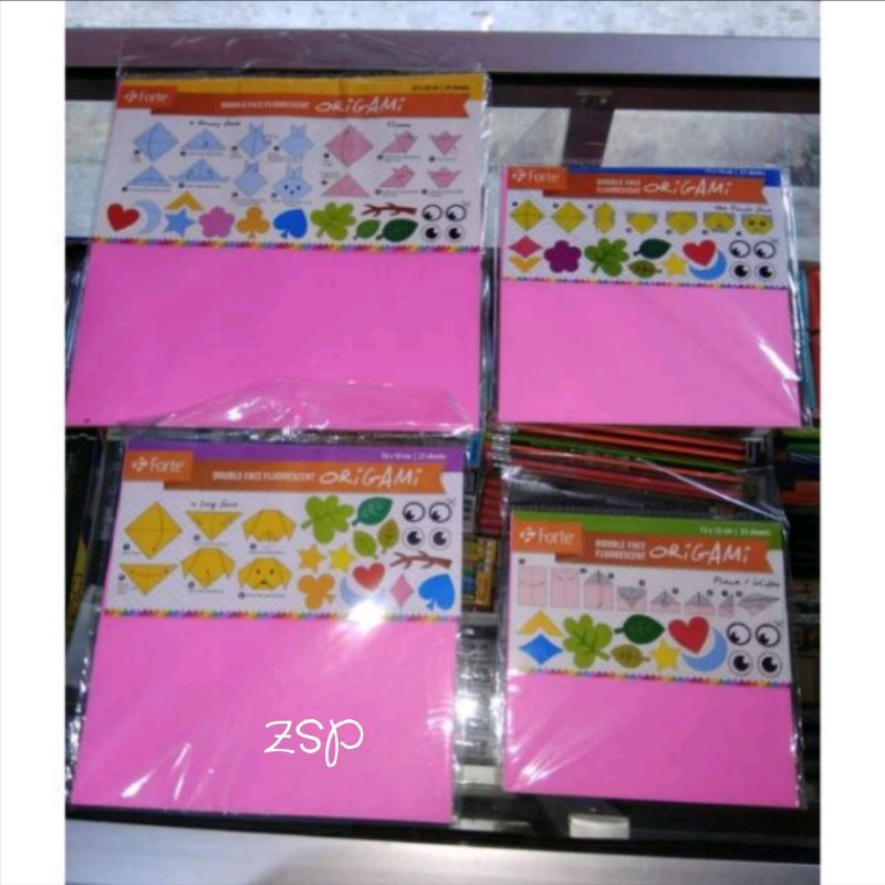 

kertas origami polos ukuran 16x16 isi 25lembar