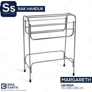 Jemuran Rak Handuk Margareth Stainless Steel Bina Karya