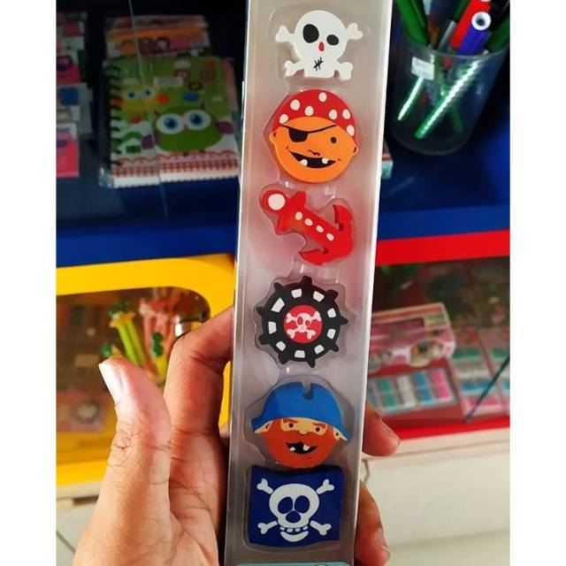 

Penghapus Karakter Bajak Laut / Pirate Eraser