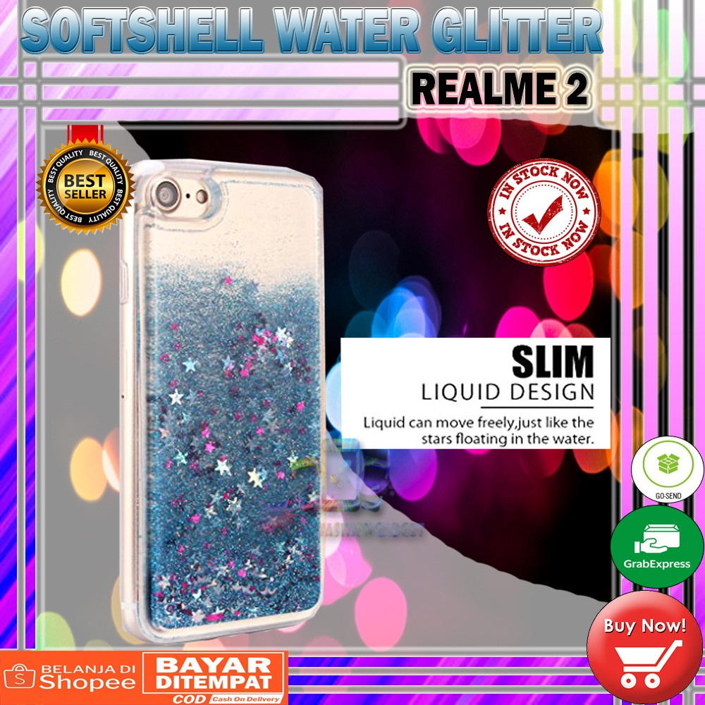 Silikon XIAOMI MI A2 / MI 6X / REDMI 4X / OPPO F9  Water Glitter Aquarium Casing KESING KASING SOFT CASE