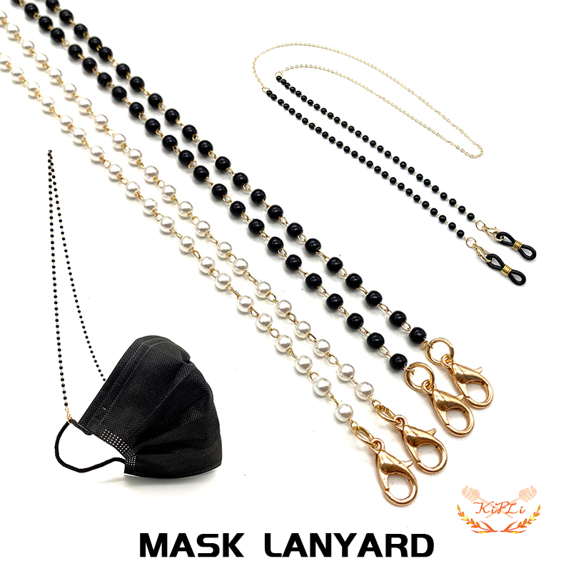 Mask Chain Neck Strap Lanyard Rantai Masker Tali Gantung Masker Wajah Lanyard Topeng Tali kalung Dengan Dua Kait-K2