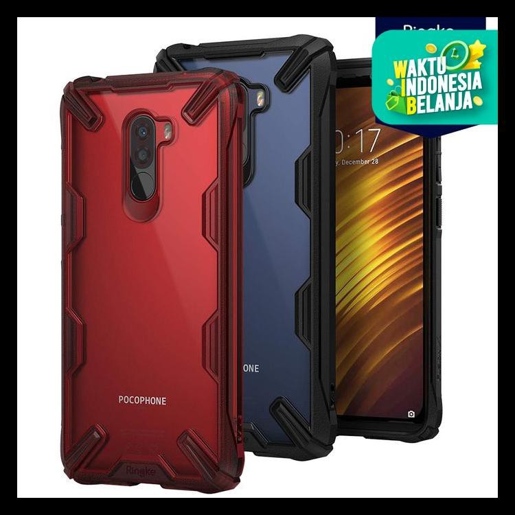 Case Xiaomi Pocophone F1 Ringke Fusion X Anti Crack Original Casing - Hitam Kode 775