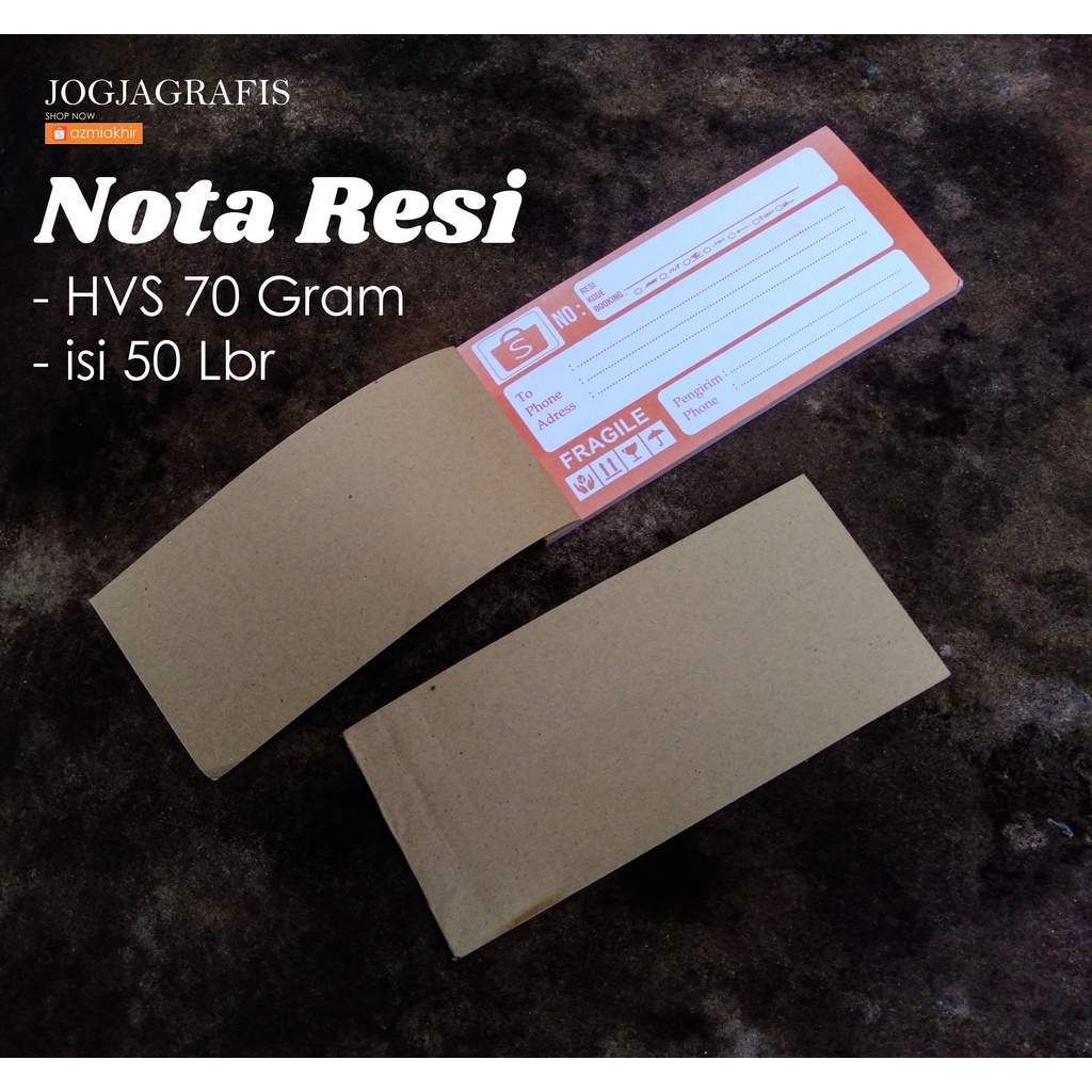

[ isi 50 Lbr ] Nota Resi Shopee Ready