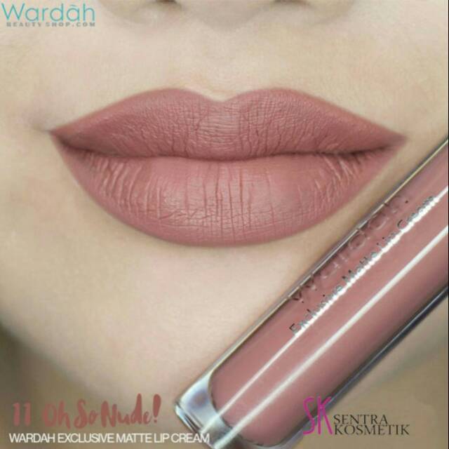 WARDAH exclusive matte lip cream 11 oh so nude