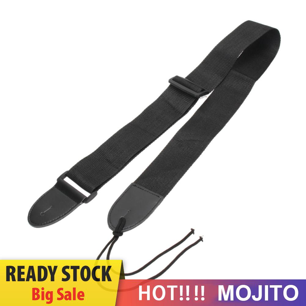 1pc Strap Adjustable Bahan Nilon Untuk Gitar Akustik / Elektrik / Bass