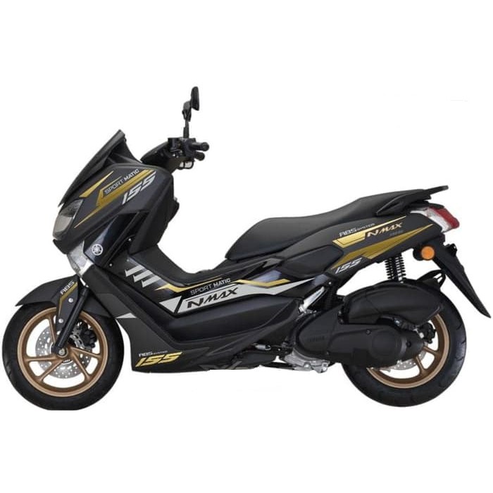 Striping Cutting stiker Nmax Old 2015 2016 2017 2018 2019  Silver Gold - 035
