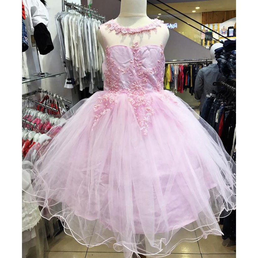 Grosir Dress Anak Pink Murah - Gaun Pesta Mewah Pink Muda - Baju Anak Cewe Branded Dan Mewah