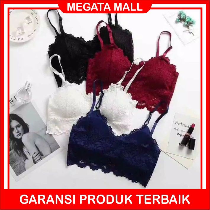 ♫ Megata ♫ A019 Sport Bra BH Wanita Motif Bunga Bra GYM Fitness Bra Senam Zumba Yoga Olahraga Import