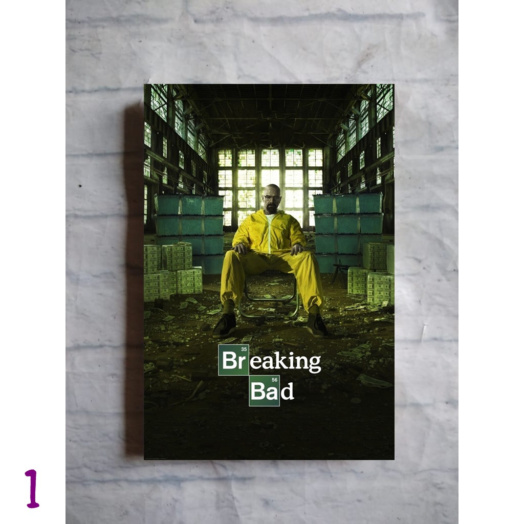 Poster breaking bad film serial tv dekorasi dinding kayu ruang tamu kamar tidur