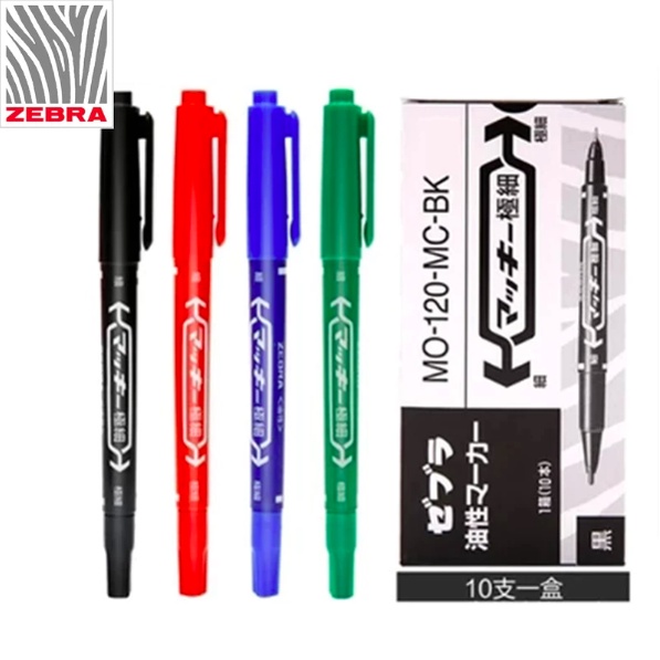 

ZEBRA MCKEE EXTRA FINE PERMANENT MARKER DOUBLE ENDED / SPIDOL PERMANEN