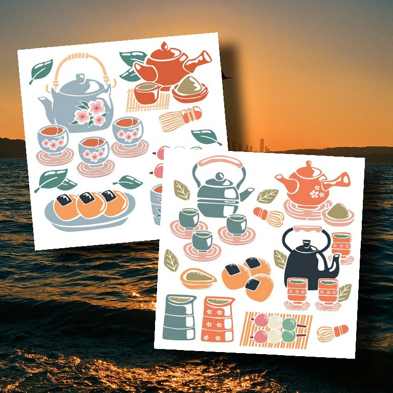 

Sticker Aesthetic JAPANESE TEA by OKashi Store