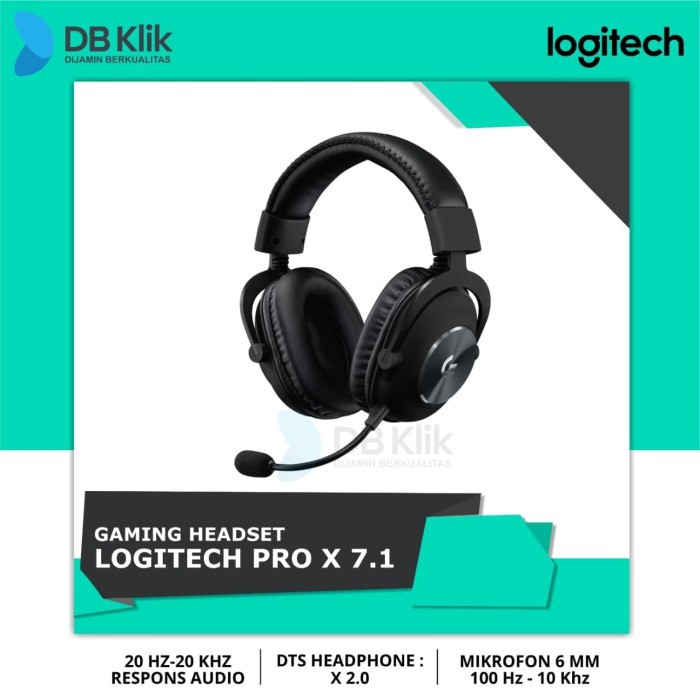 Headset Logitech PRO X 7.1 Gaming (981-000820) | Logitech ProX 7.1