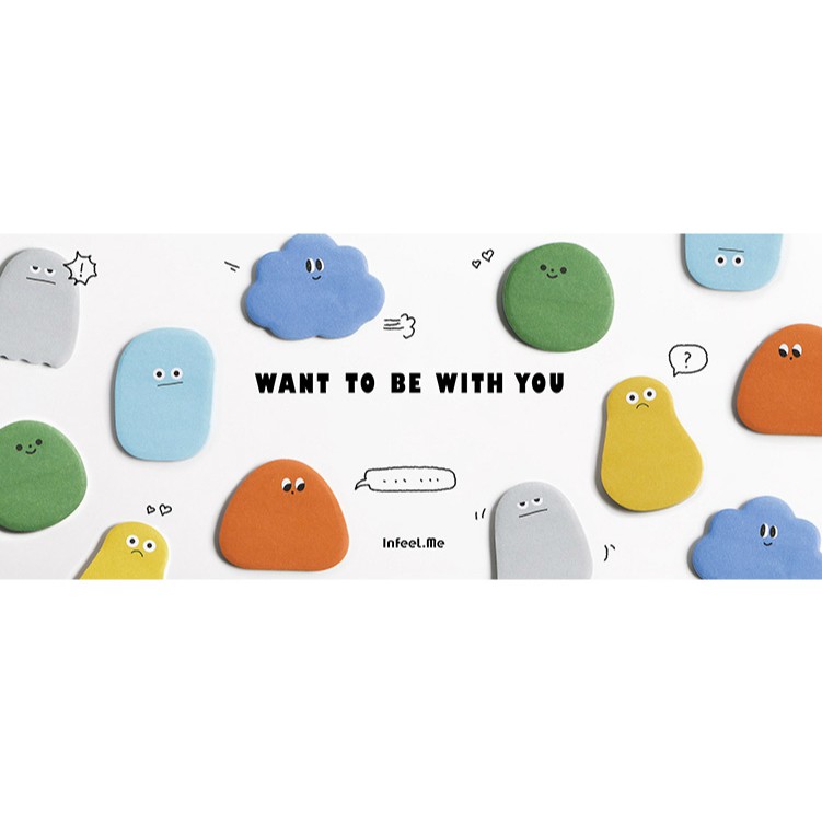 

Smolthings - Cute Cartoon Memo Pads Sticky Notes Notepad Diary Creative Stationery