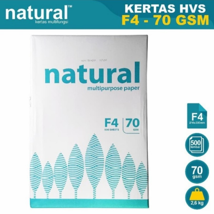 

Kertas HVS F4 NATURAL 70gr