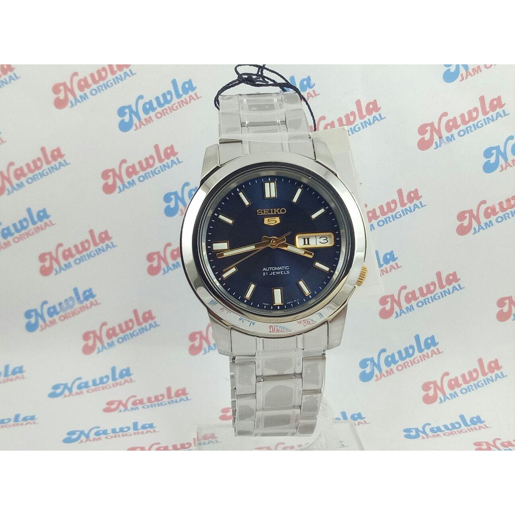 Seiko 5 SNKK11K1 Automatic Dark Blue - Jam Tangan Pria SNKK11