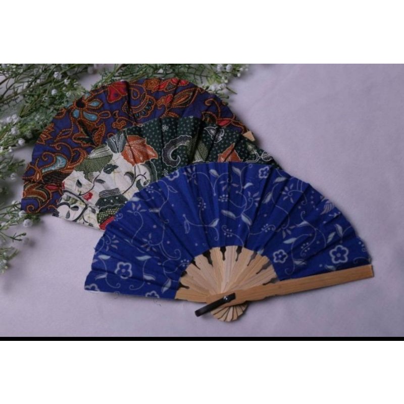 Souvenir Kipas Batik Sedang isi 50 pcs