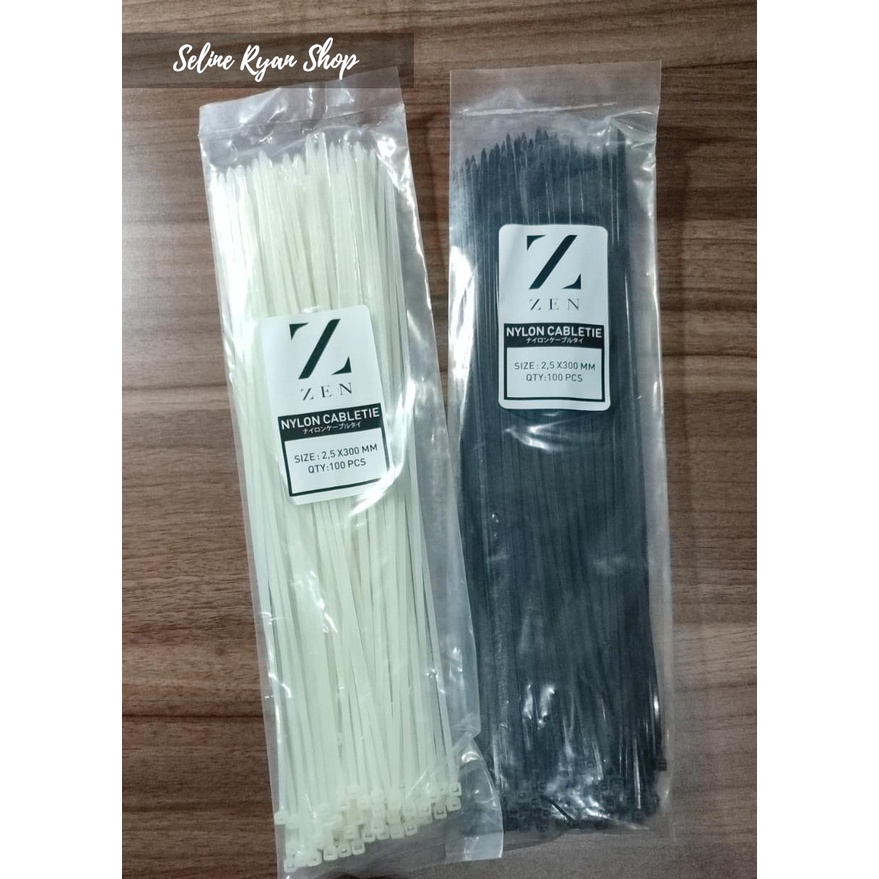 

Kabel Ties / Tali Pengikat Nylon 30cm (Per Pack 100pc)