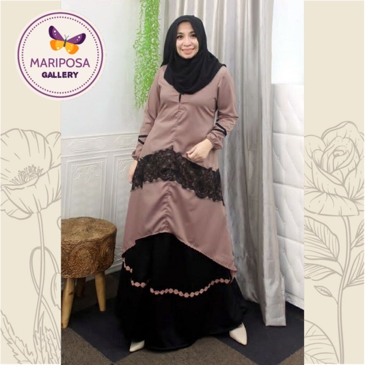 DEURA Busana Muslim Terbaru / Dress Deura / Gamis Deura Original / Setelan Gamis Deura 255 Original
