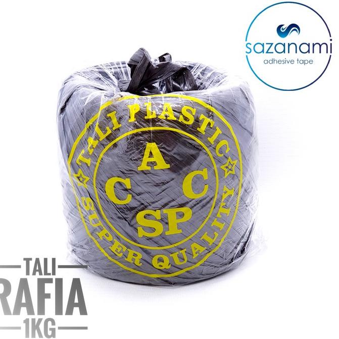

[KODE PRODUK SJY4799] TALI RAFIA GULUNGAN BESAR 1KG FULL TALI PLASTIK HITAM