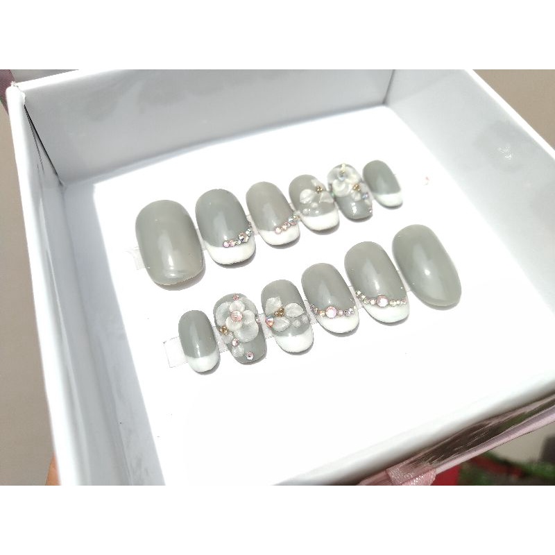 KUKU PALSU WEDDING, KUKU PALSU LAMARAN, KUKU PALSU 3D, KUKU PALSU PREMIUM, FAKE NAIL, NAIL ART, Press On Nails