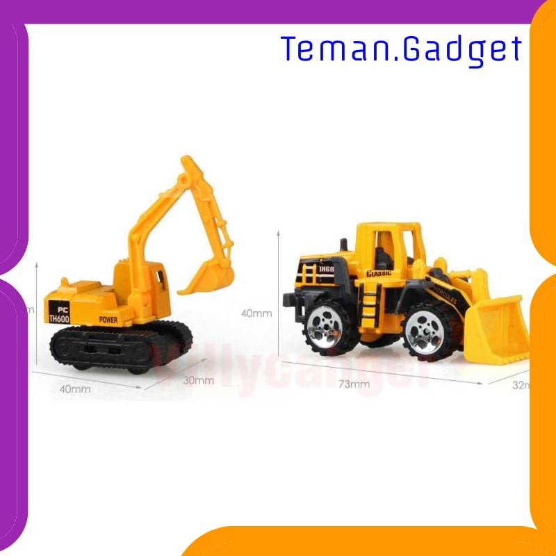 TG-MA185 MAINAN MOBIL-MOBILAN TRUCK KONSTRUKSI DIECAST ANAK 6PCS - CP1073