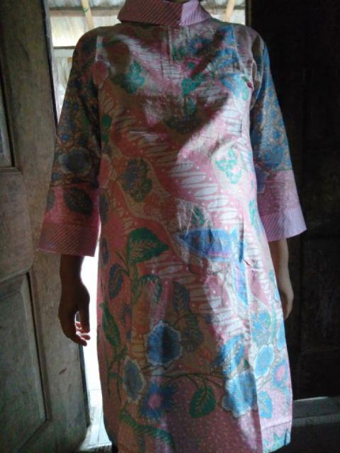 Terlaris Serut Genes Jelita Tunic Navbor Yelbor Whitbor Creambor Tunik Batik Modern Hrb030 Dolbi Dob